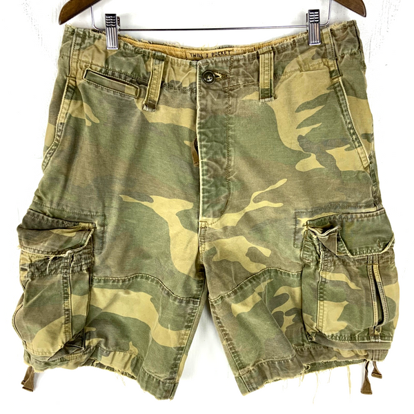 Vintage Y2K Abercrombie And Finch Cargo Shorts Size 32 Camouflage