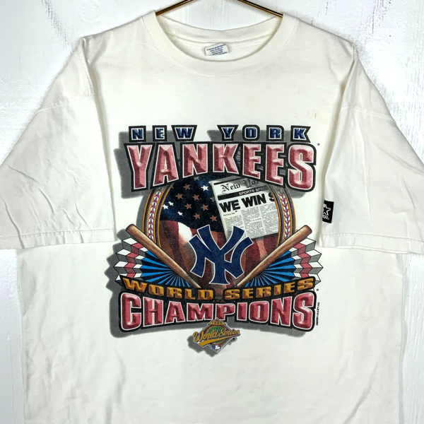 VintageNew York Yankees World Series Champions T-shirt XL White Mlb