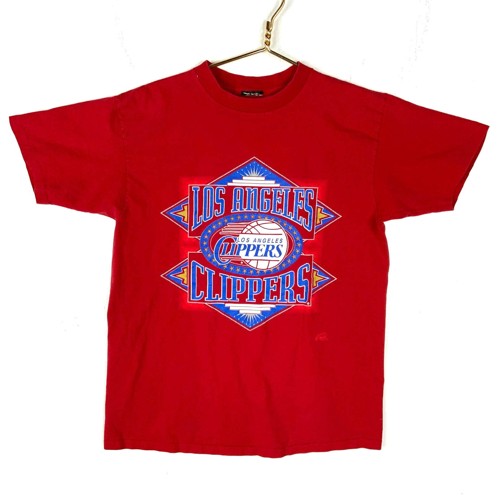 Vintage Los Angeles Clippers T-shirt XL Red Single Stitch Nba Basketball 90s