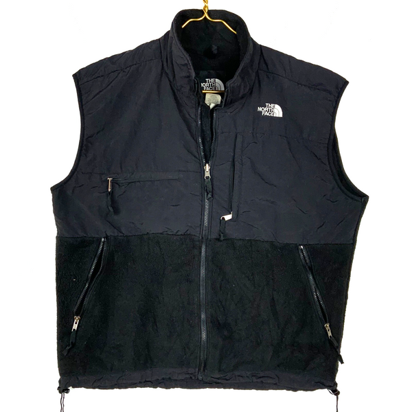 Vintage The North Face Denali Fleece Sweater Vest Size XL Black Full Zip