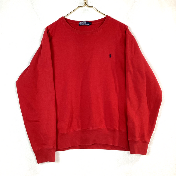 Vintage Polo Ralph Lauren Sweatshirt Crewneck Size Large Red