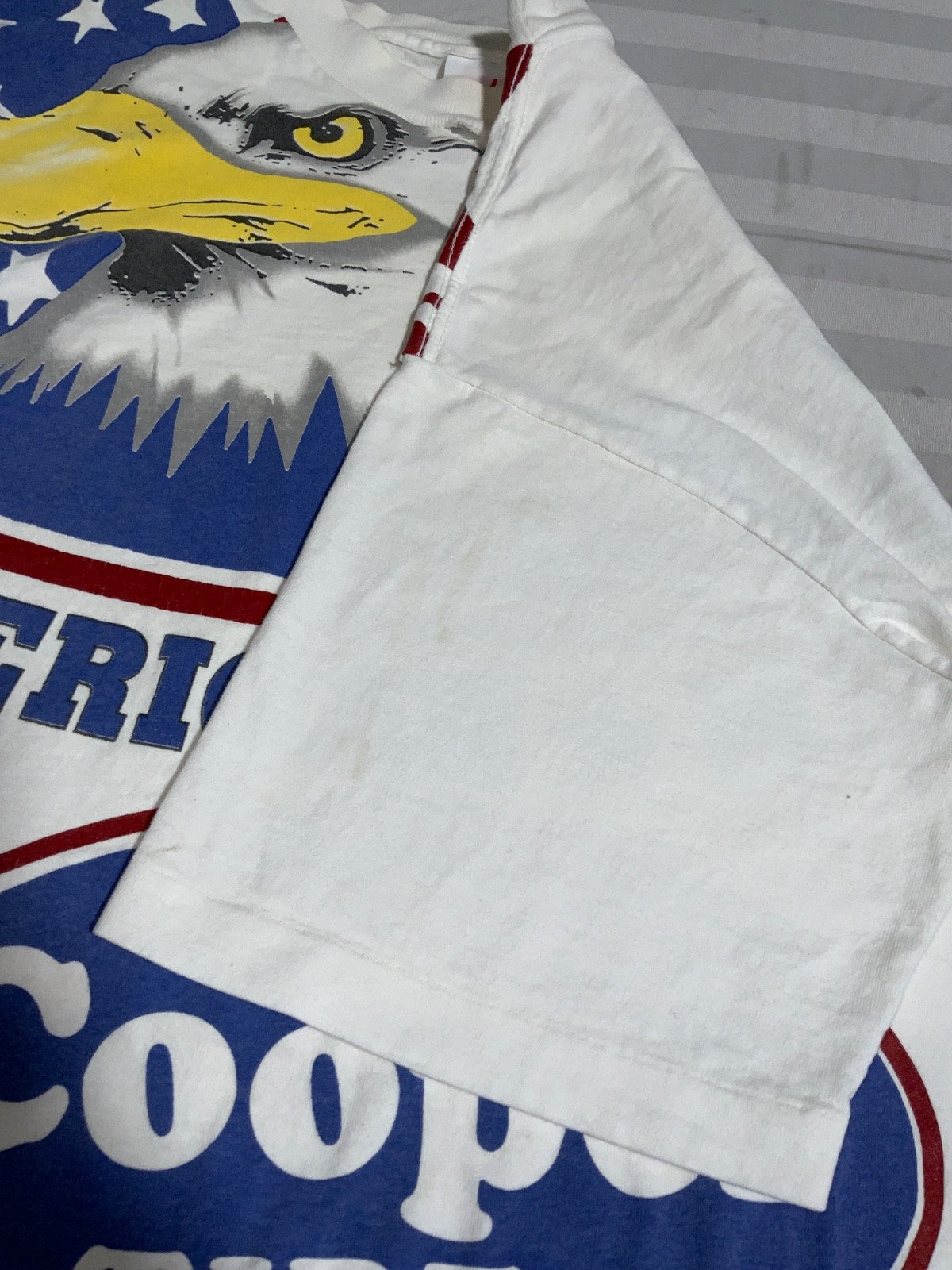 Vintage Cooper Tires T-Shirt Large Usa Eagle Single Stitch American Made 90s