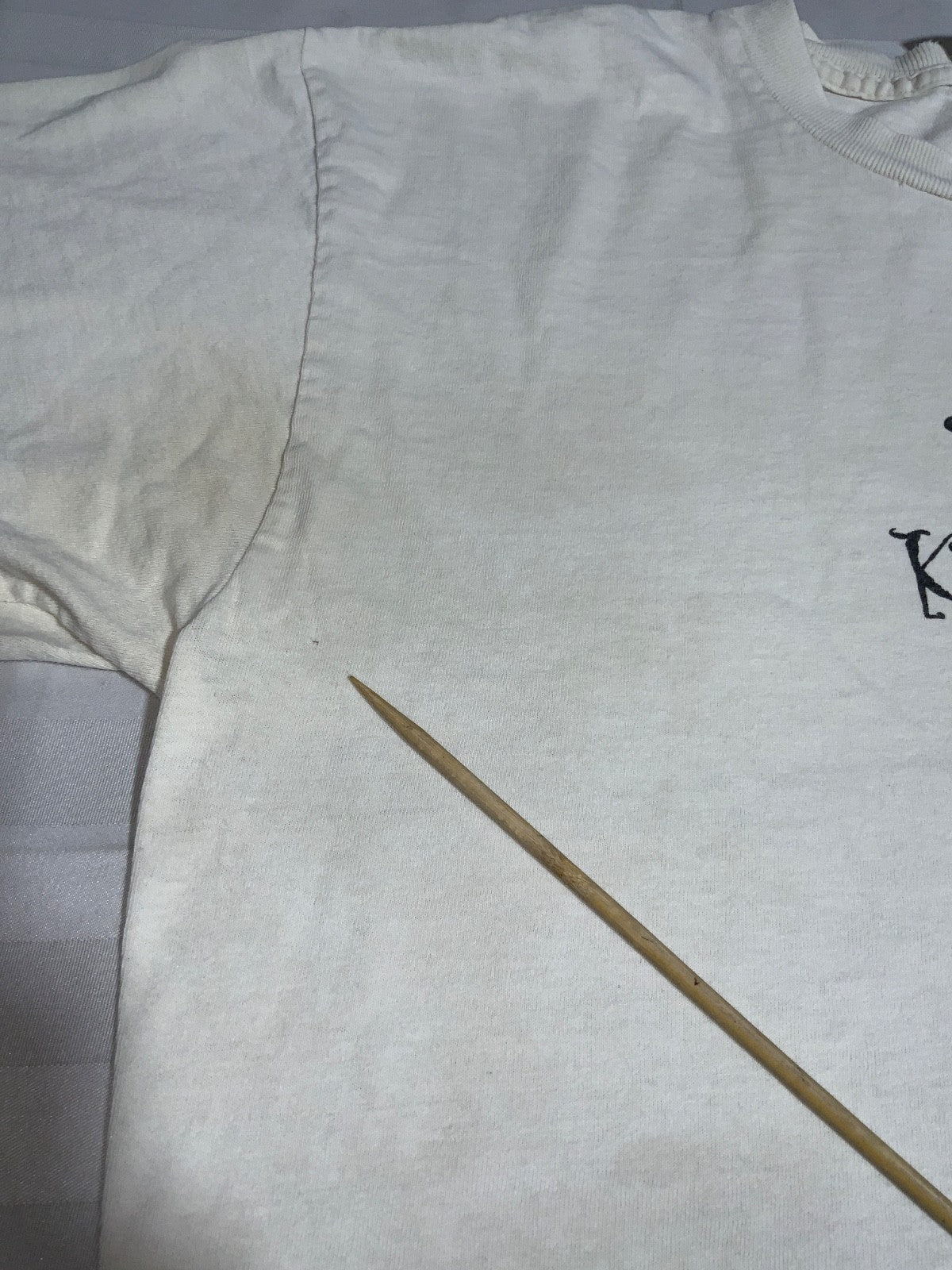 Vintage Kim’s Fable T-Shirt Large White Music Delta Pro Weight