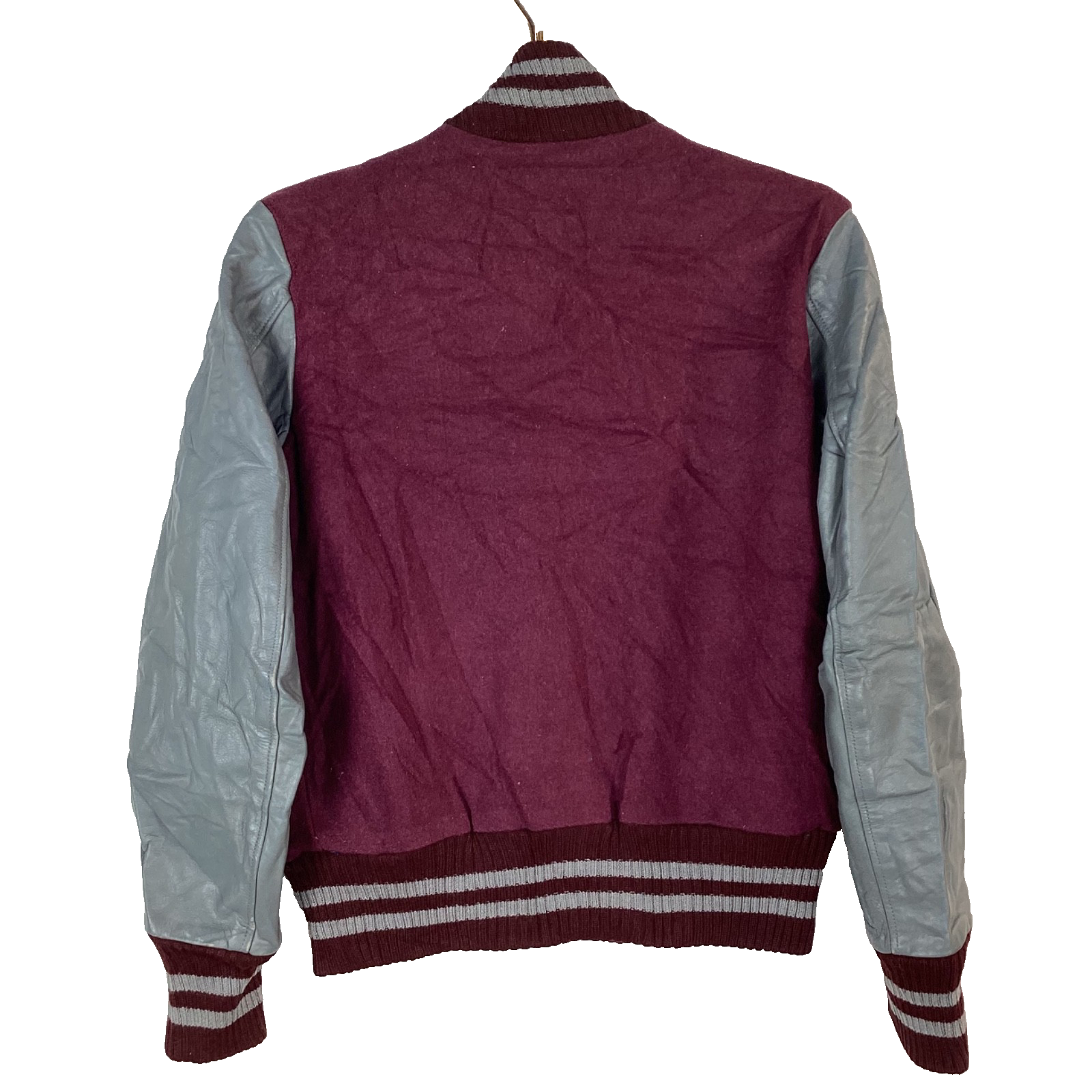 Vintage McMaster Marauders Wool Varsity Jacket Medium Burgundy Canada 60s 70s