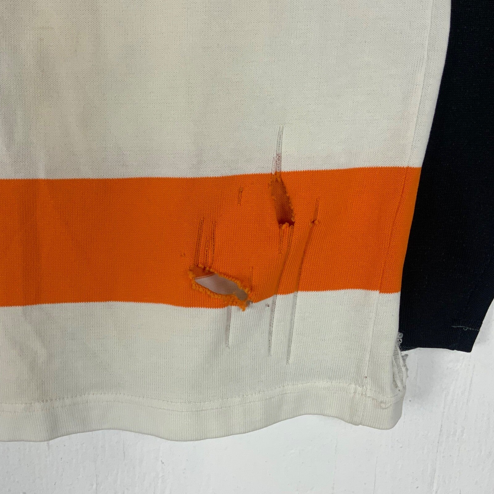 Vintage 1970s Hockey Jersey 2XL White