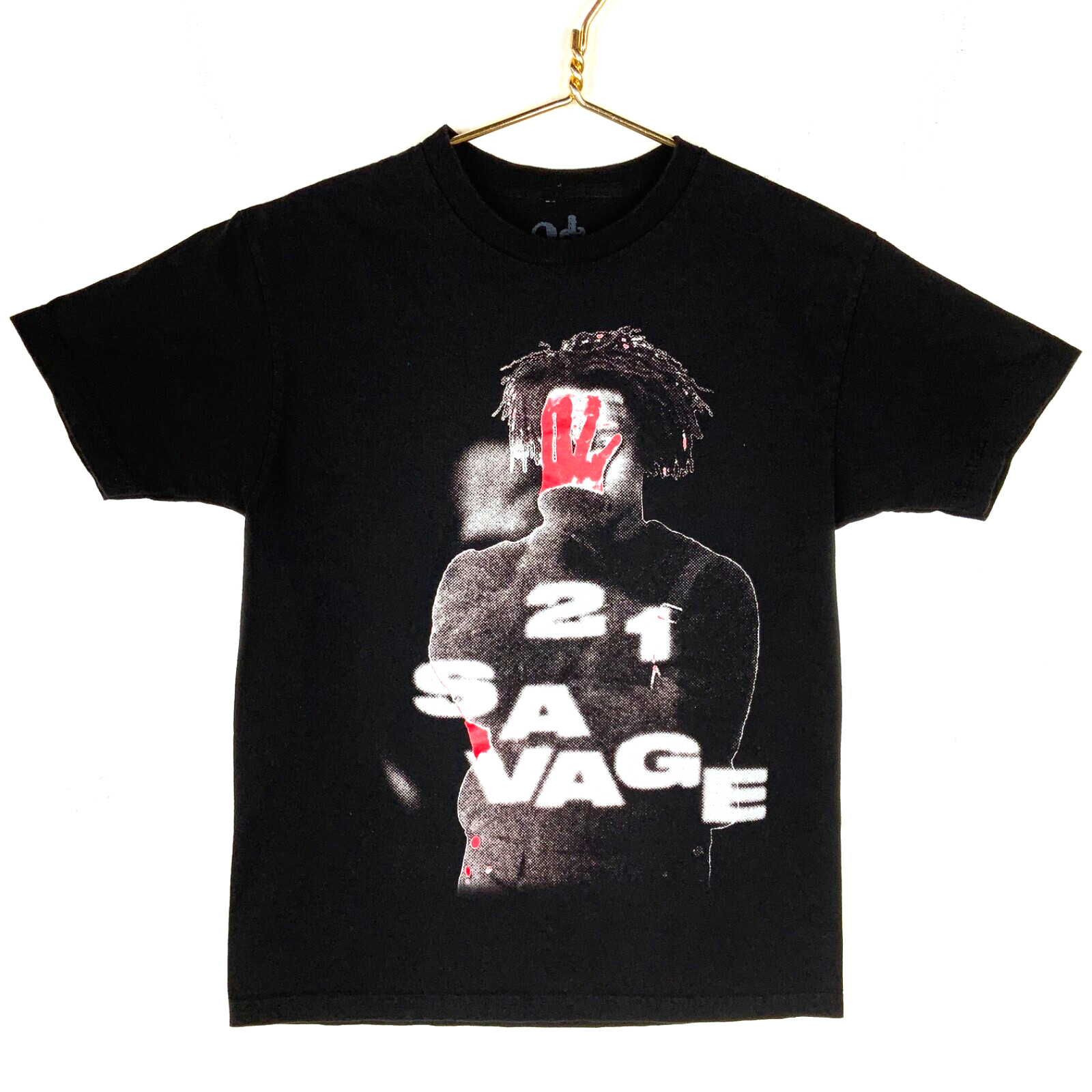 21 Savage T-Shirt Medium Black Double Sided Hip Hop Its All A Blur Tour 2023