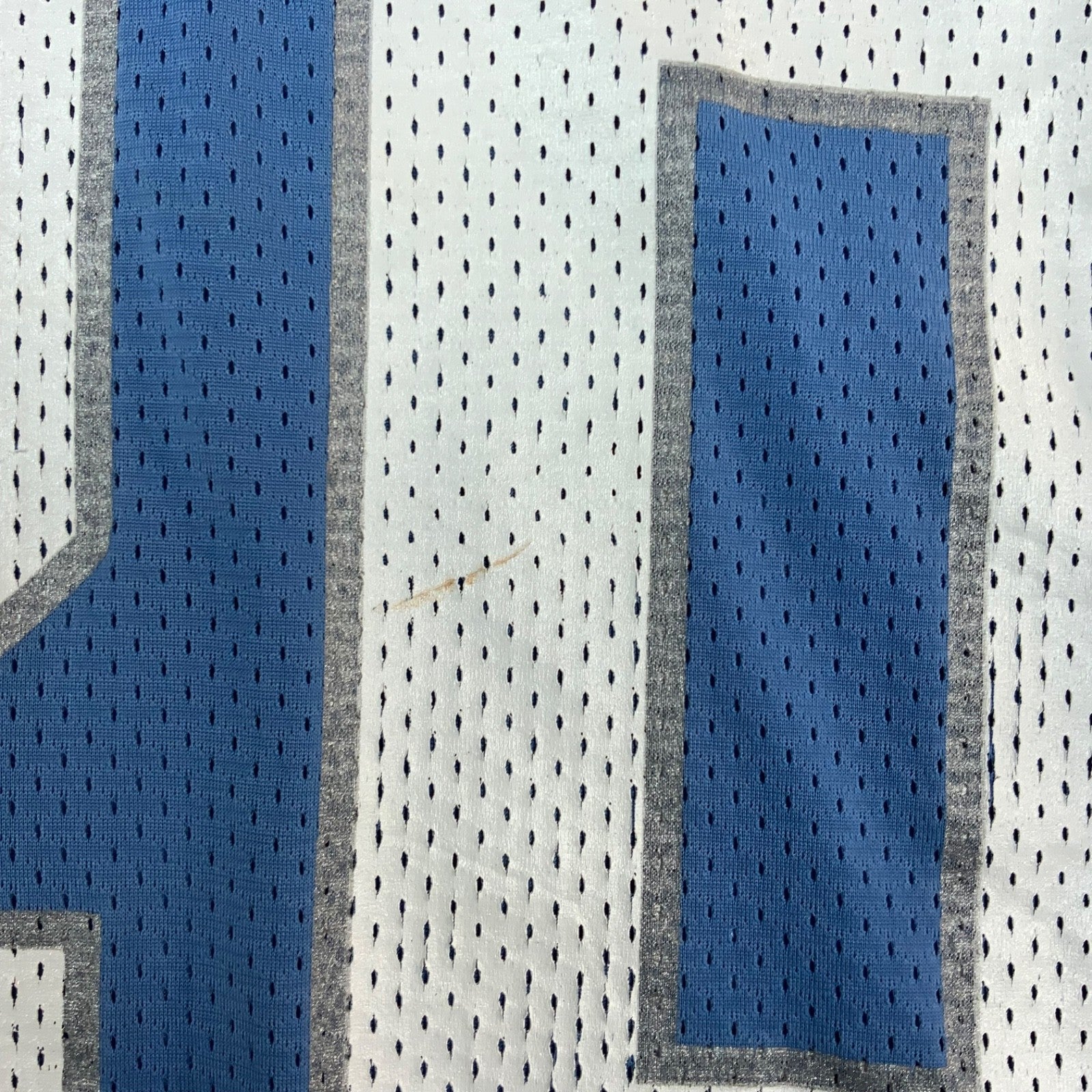 Vintage Detroit Lions Jersey Medium Starter Barry Sanders Blue Nfl