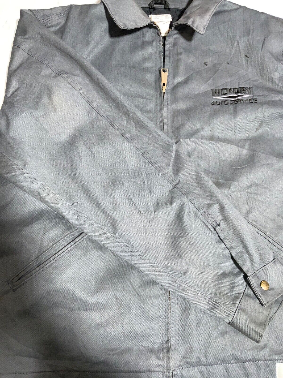 Carhartt Jacket Size Large Gray Full Zip Active Lined Work Wear J293 DKG