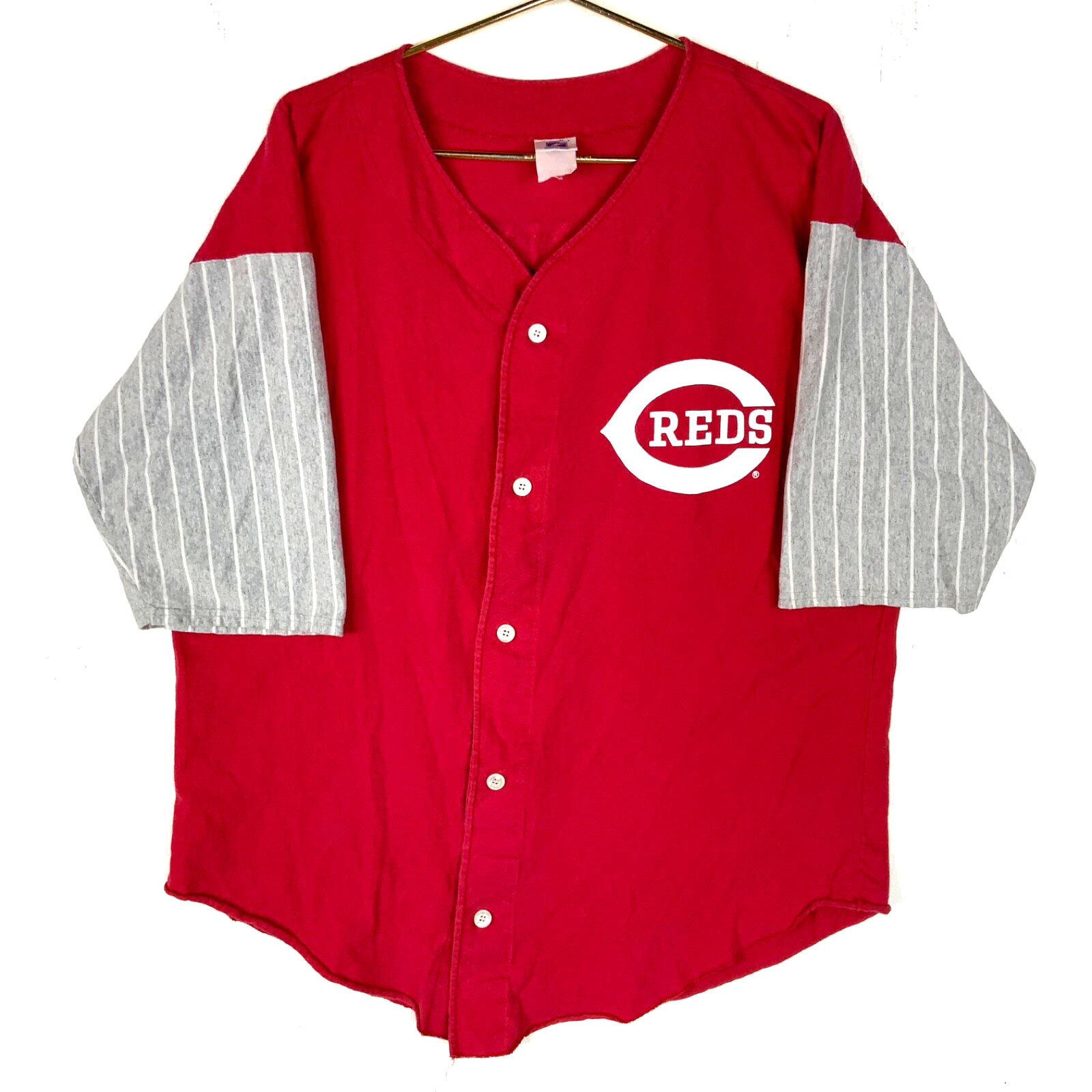 Vintage Cincinnati Reds Logo 7 Jersey T-Shirt XL Made Usa 1991 Mlb Baseball 90s