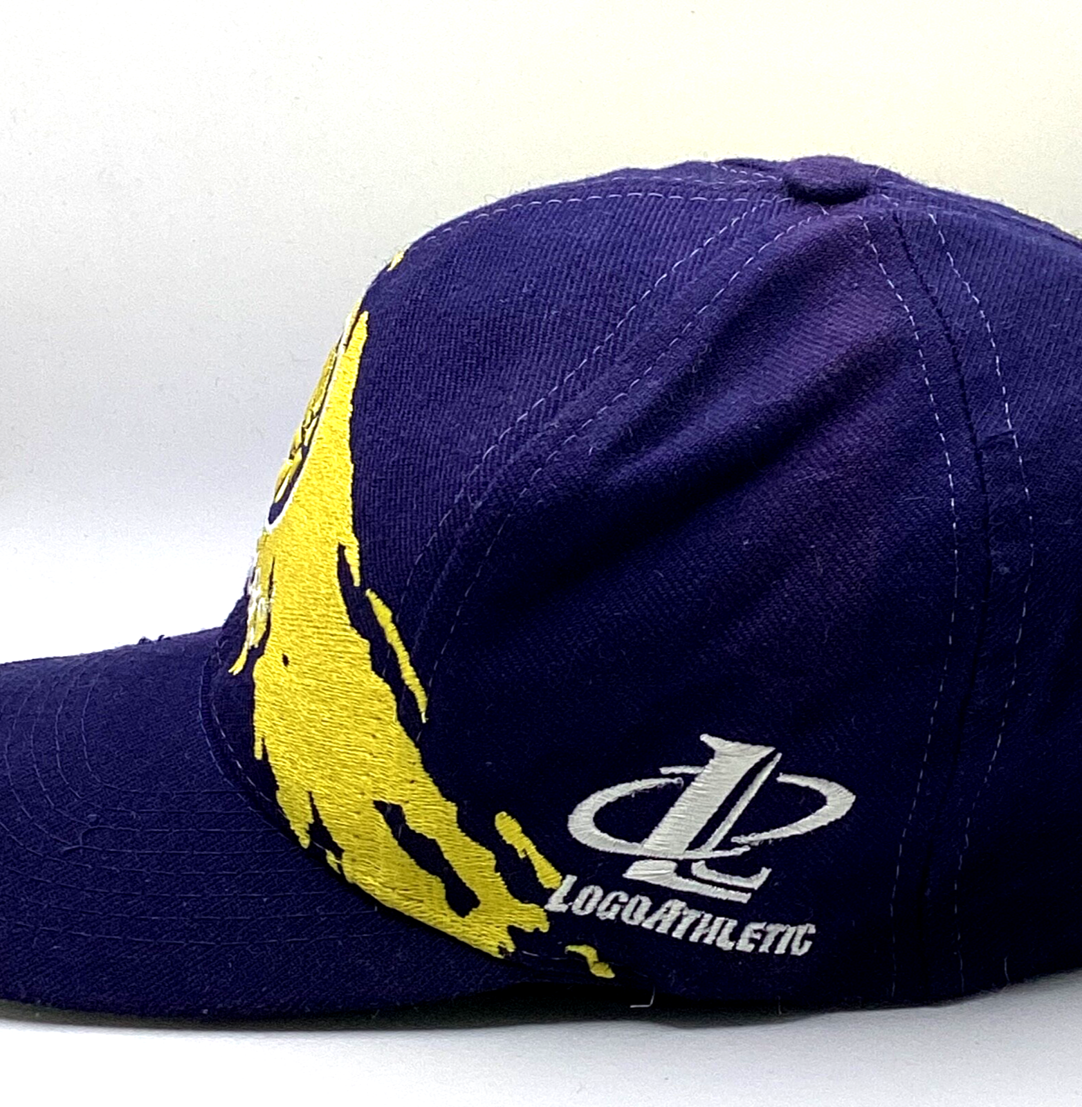 Vintage Indiana Pacers Logo Athletic Splash SnapBack Hat Cap Adjustable Nba