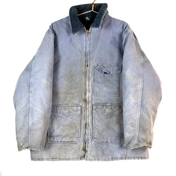 Vintage Carhartt Chore Jacket 2XL Purple Full Zip Quilt Lined Workwear