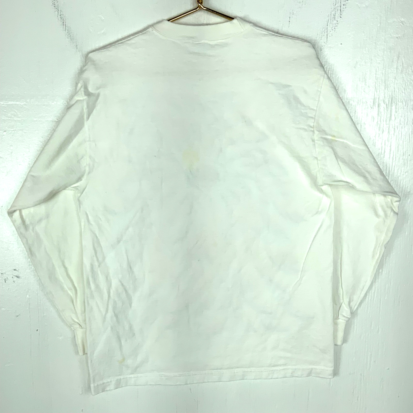 Vintage Los Angeles Lakers Starter T-shirt Medium White Long Sleeve 90s