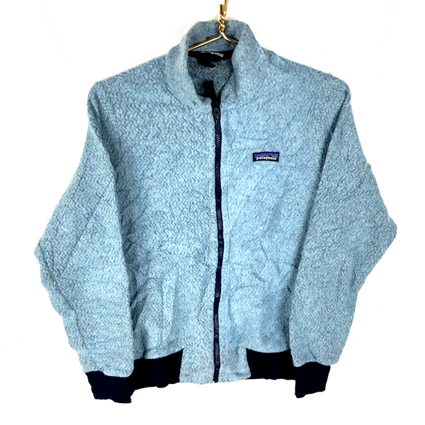 Patagonia Woolyester Fleece Sweater Jacket Women’s Small Blue Full Zip