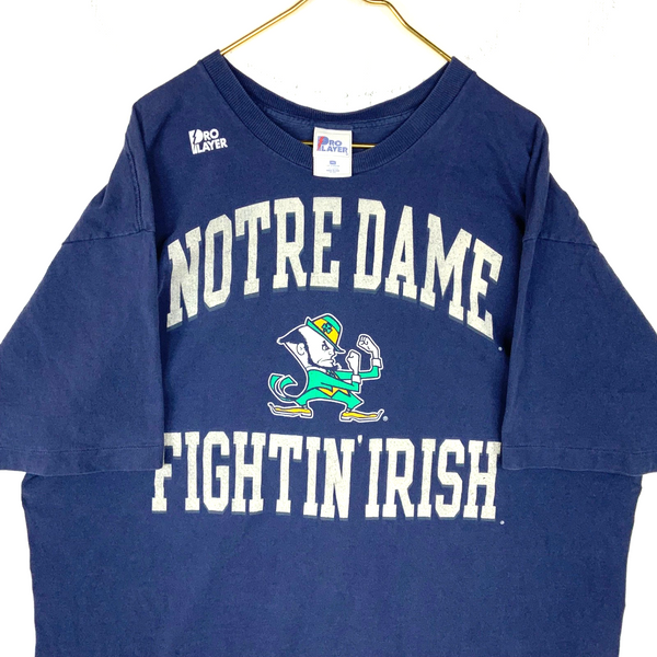 Vintage Notre Dame Fighting Irish Pro Player T-shirt 2XL Single Stitch Ncaa 90s