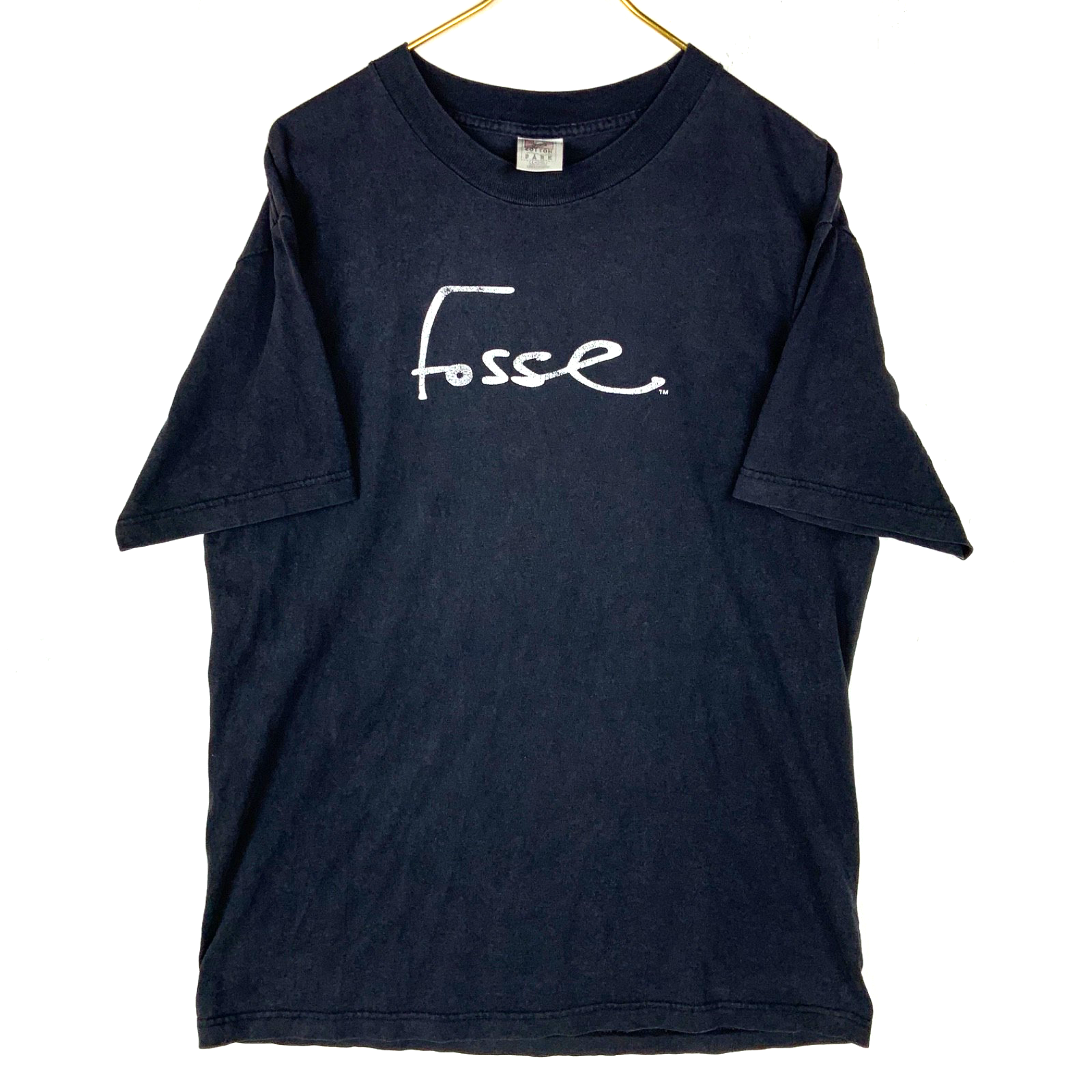 Vintage Bob Fosse T-Shirt Large Black Double Sided Dance Cabaret Hat Y2K