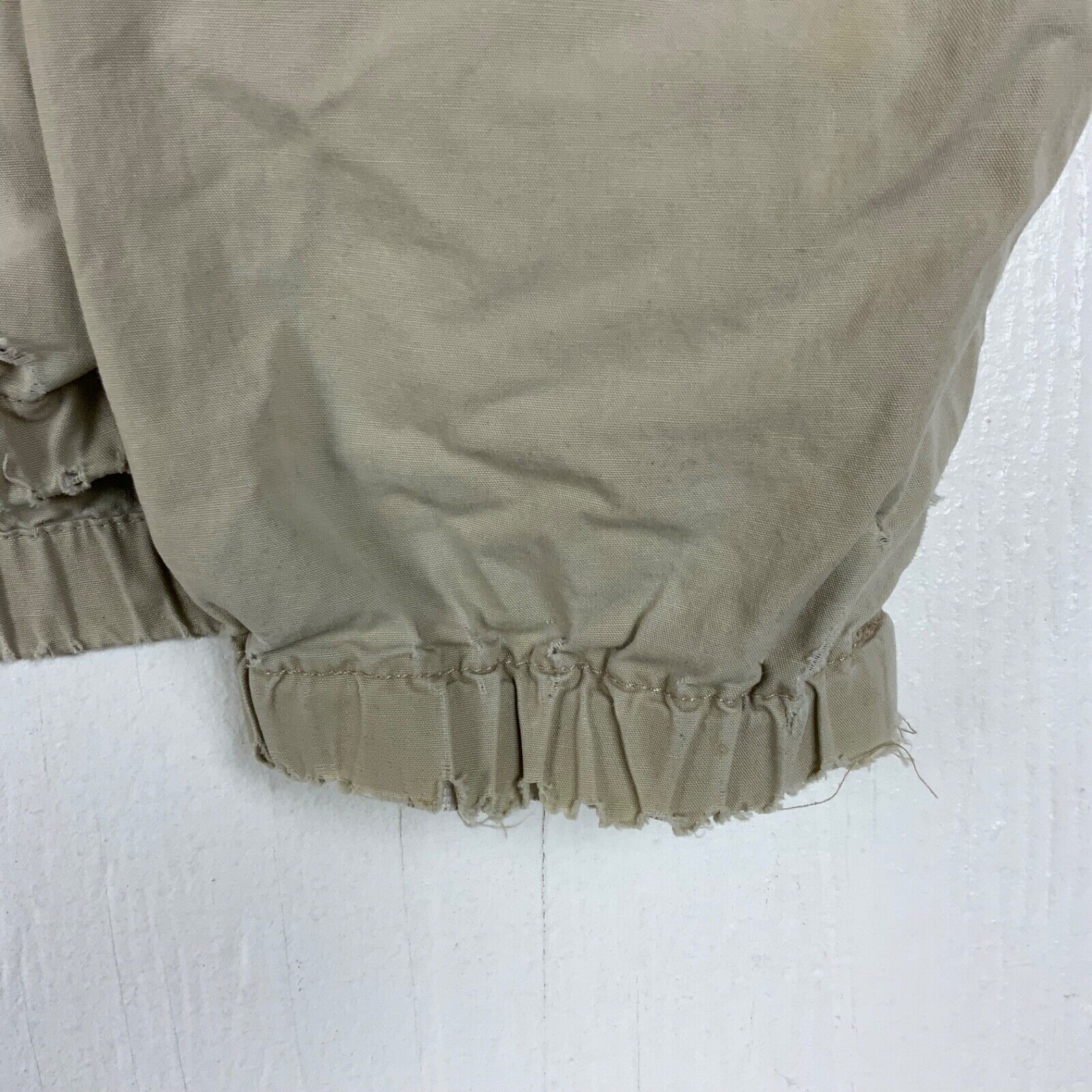 Vintage Tommy Hilfiger Harrington Jacket Large Beige Full Zip 90s