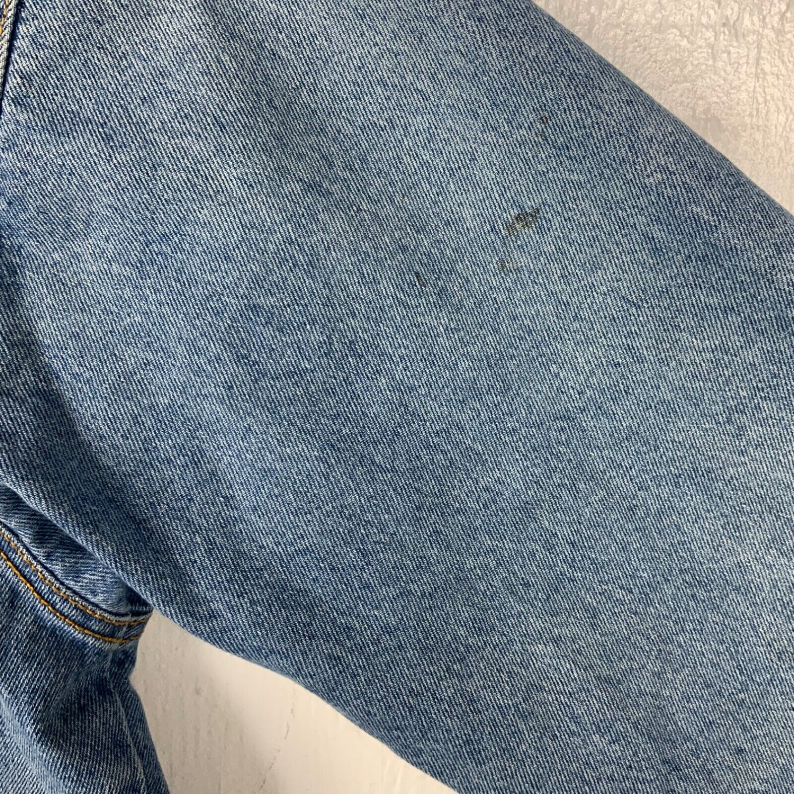 Vintage Mickey Mouse Denim Jean Jacket Large Light Wash Disney 90s
