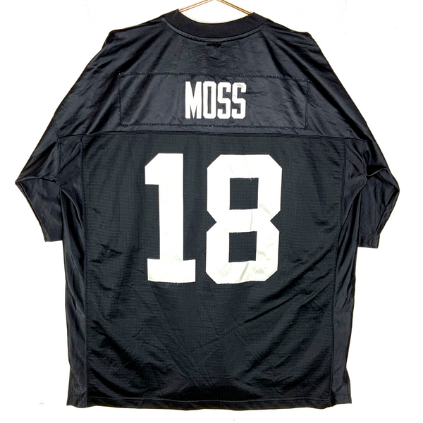 Vintage Oakland Raiders Jersey 2XL Reebok Randy Moss Black Nfl