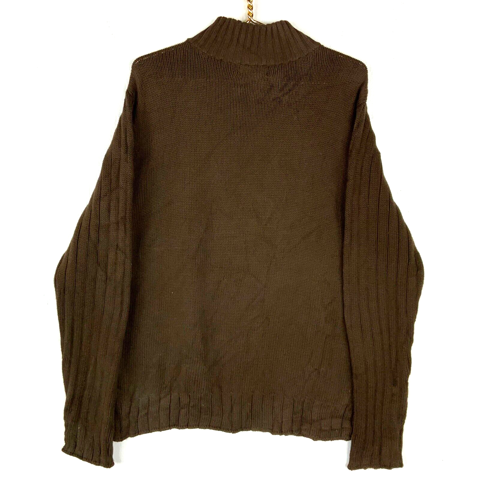 Vintage Polo Jeans Ralph Lauren Knit Sweater XL Quarter Zip 90s