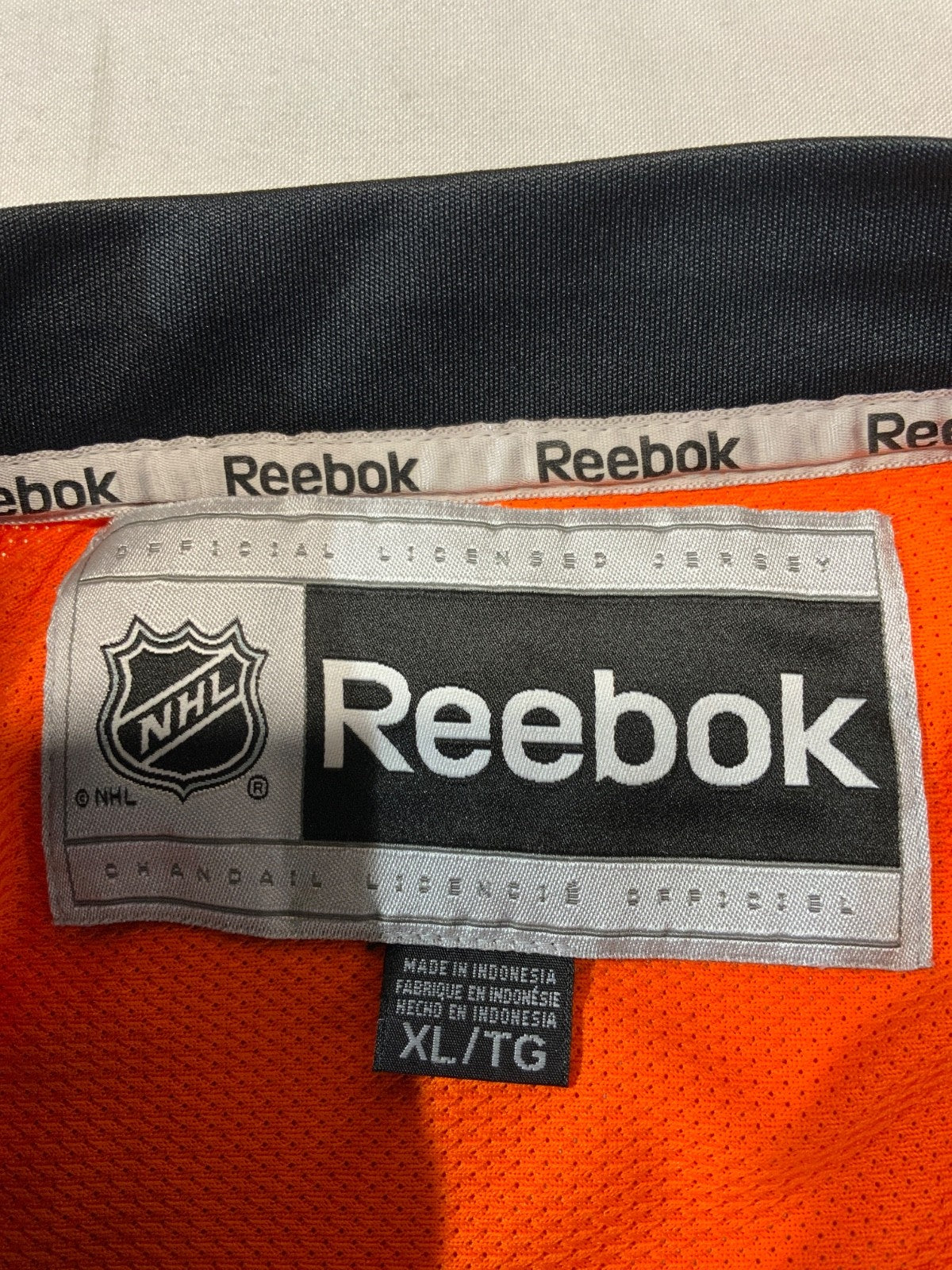 Philadelphia Flyers Jersey XL Reebok Orange Nhl Hockey