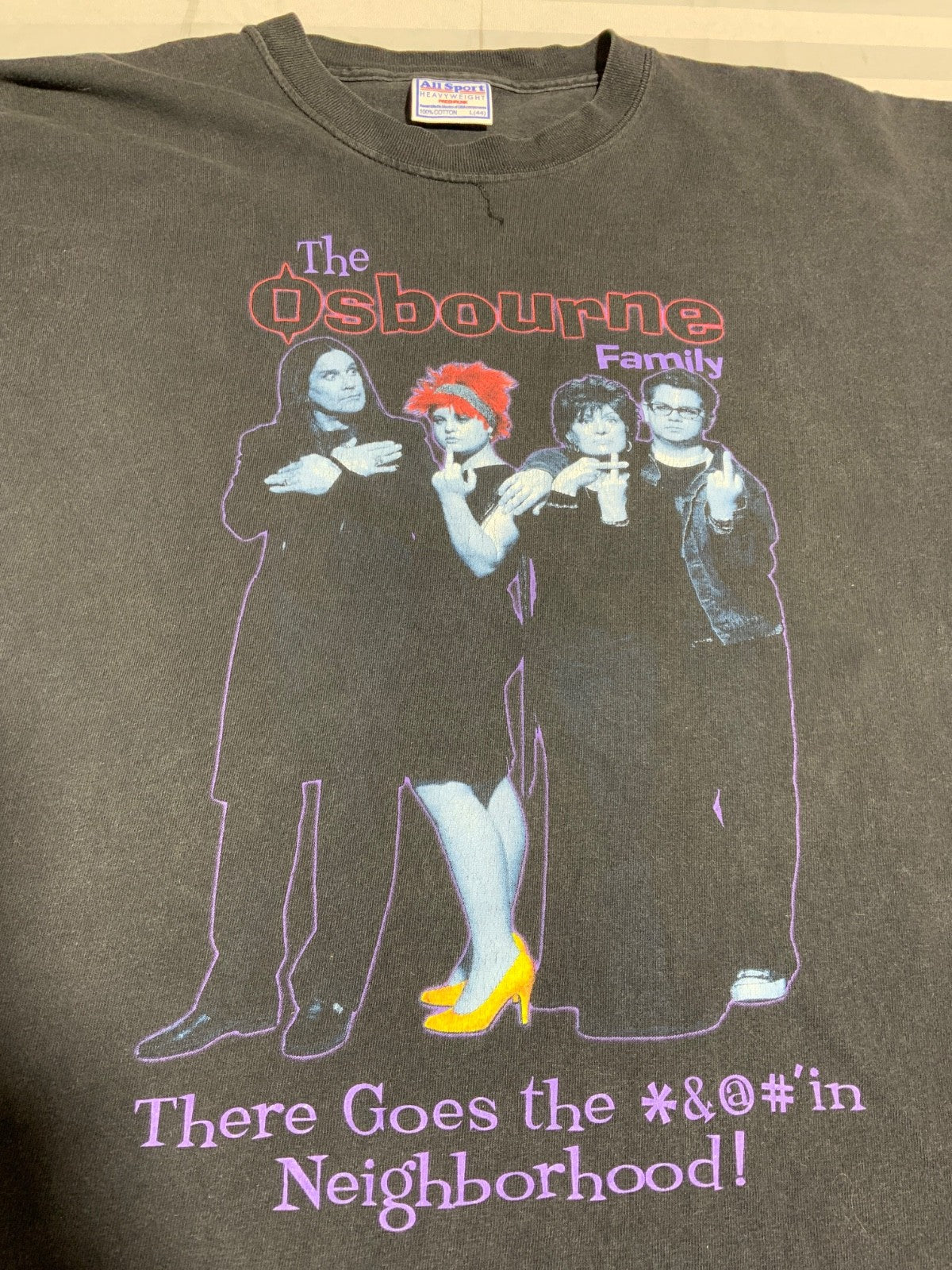 Vintage The Osbourne Family T-Shirt Large Tv Show Ozzy Osbourne Y2K