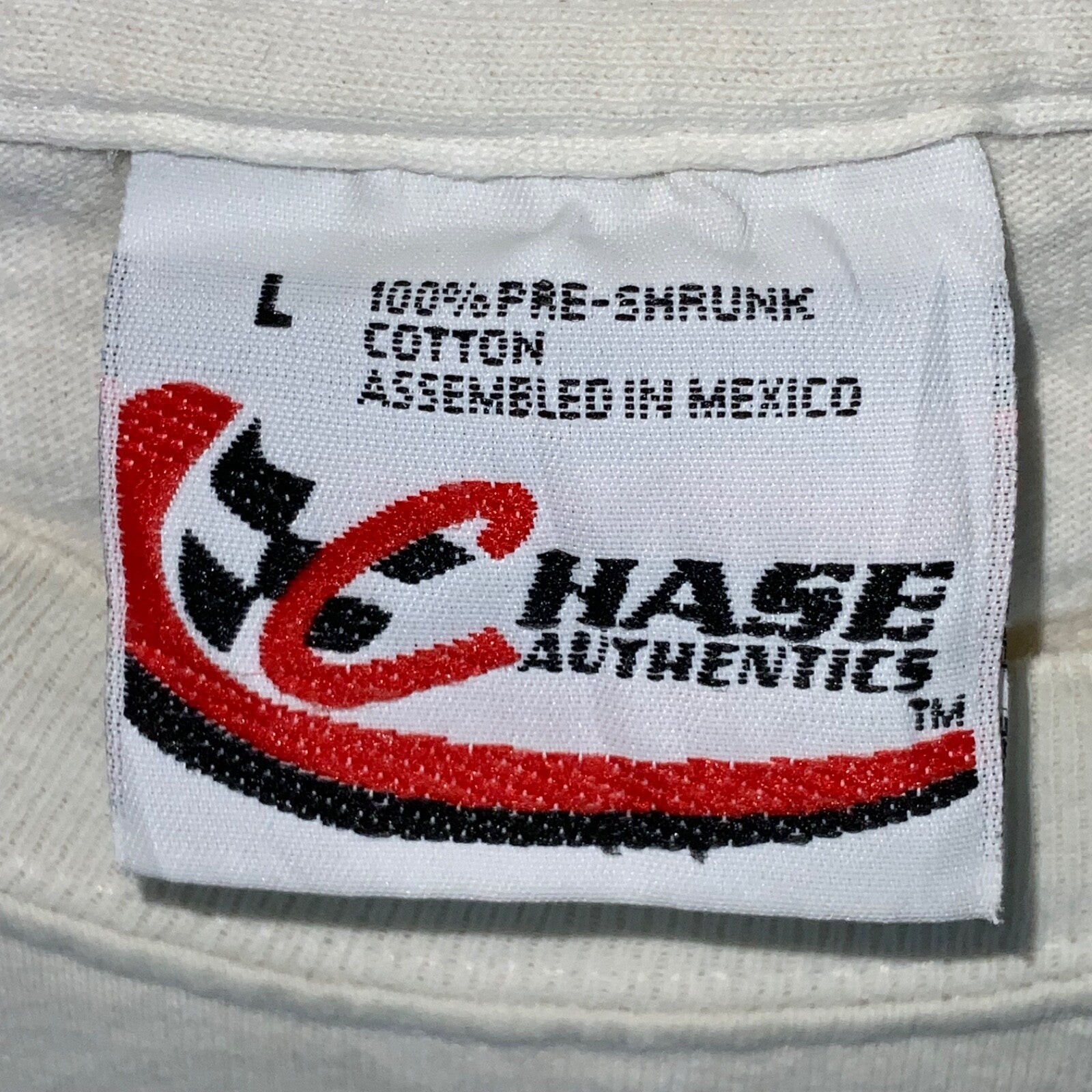 Vintage Nascar Racing Chase T-shirt Large Double Sided Fire & Ice Rusty Wallace