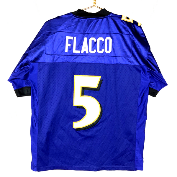 Vintage Baltimore Ravens Jersey Size 48 Reebok Joe Flacco Purple Nfl