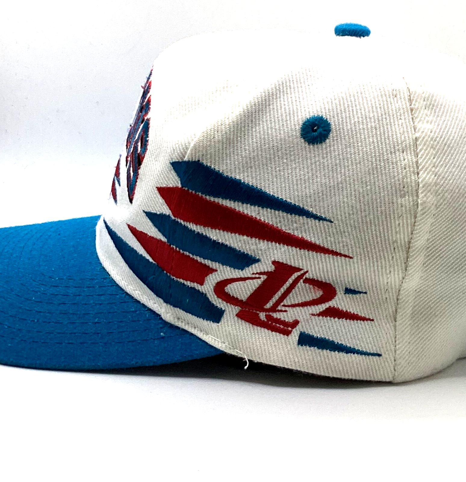 Vintage Detroit Pistons Logo Athletic Diamond Cut Snapback Hat Nba 90s