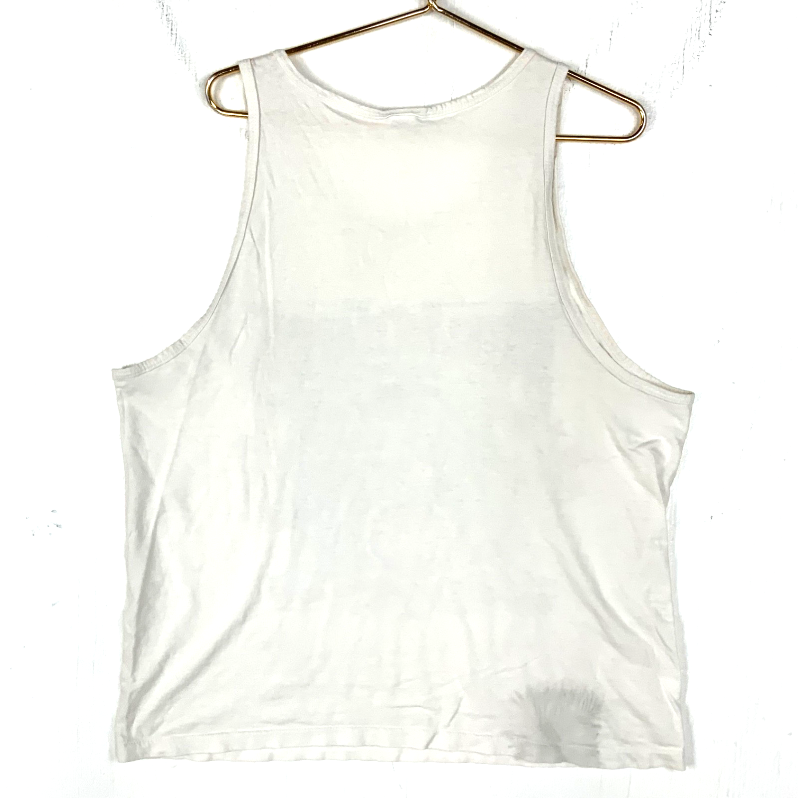Vintage Detroit Pistons Caricature Salem TankTop Large White Nba 1989 Champs 80s