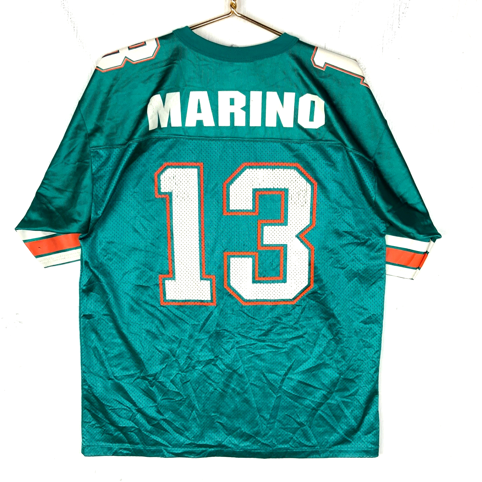 Vintage Miami Dolphins Jersey Medium Logo Athletic Dan Marino Green Nfl