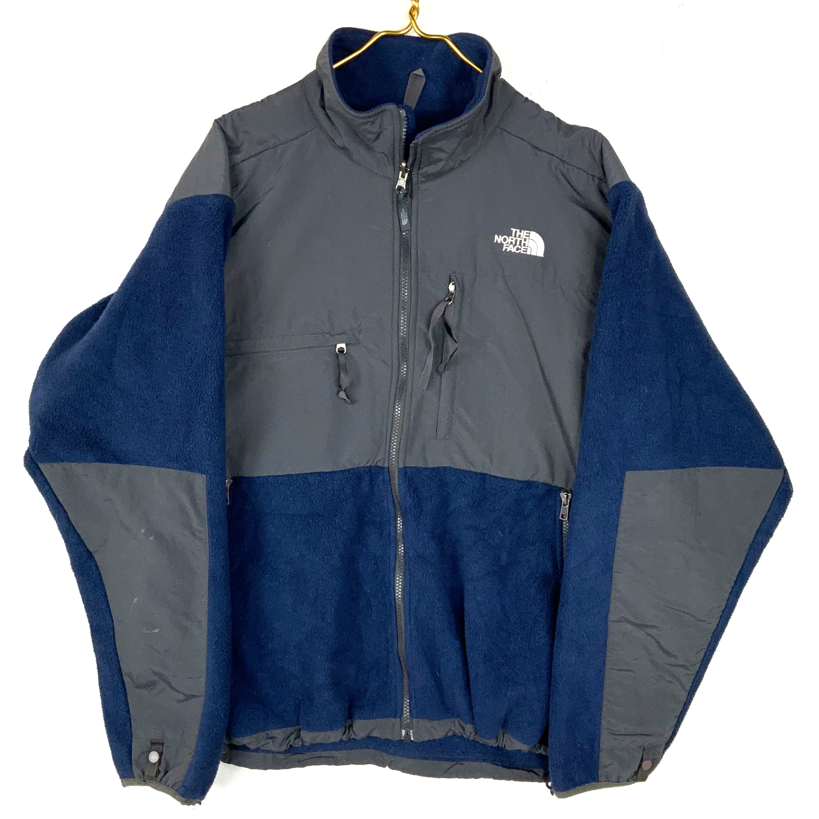 The North Face Denali Fleece Sweater Jacket Size Large Blue Full Zip