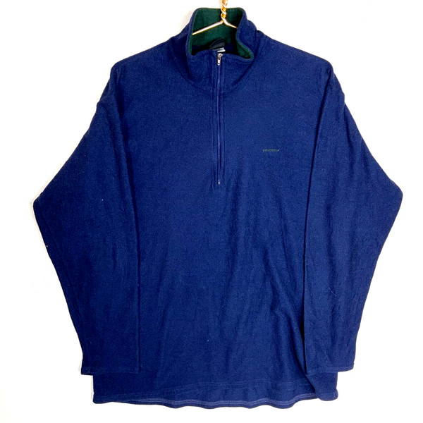 Vintage Patagonia Capilene Fleece Sweater Jacket XL Blue 1/4 Zip