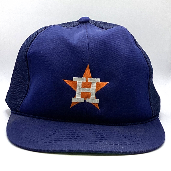 Vintage Vintage Houston Astros Trucker Snap Back Hat Cap Adjustable Mlb 1980's