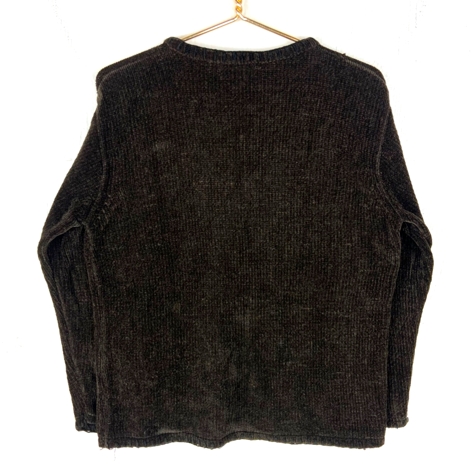 Vintage 1990s Grandma Knit Sweater Women’s Small Brown Cardigan