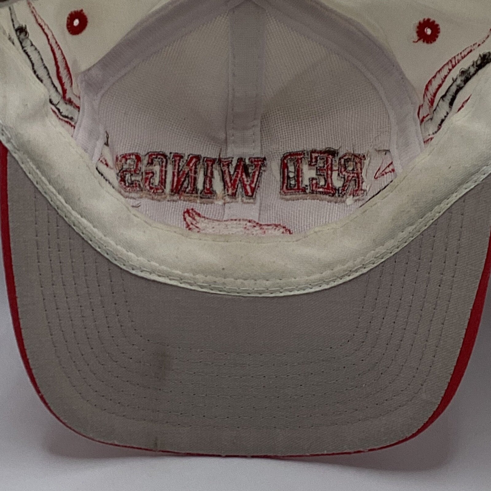 Vintage Detroit Red Wings Logo Athletic Diamond Cut SnapBack Hat Nhl