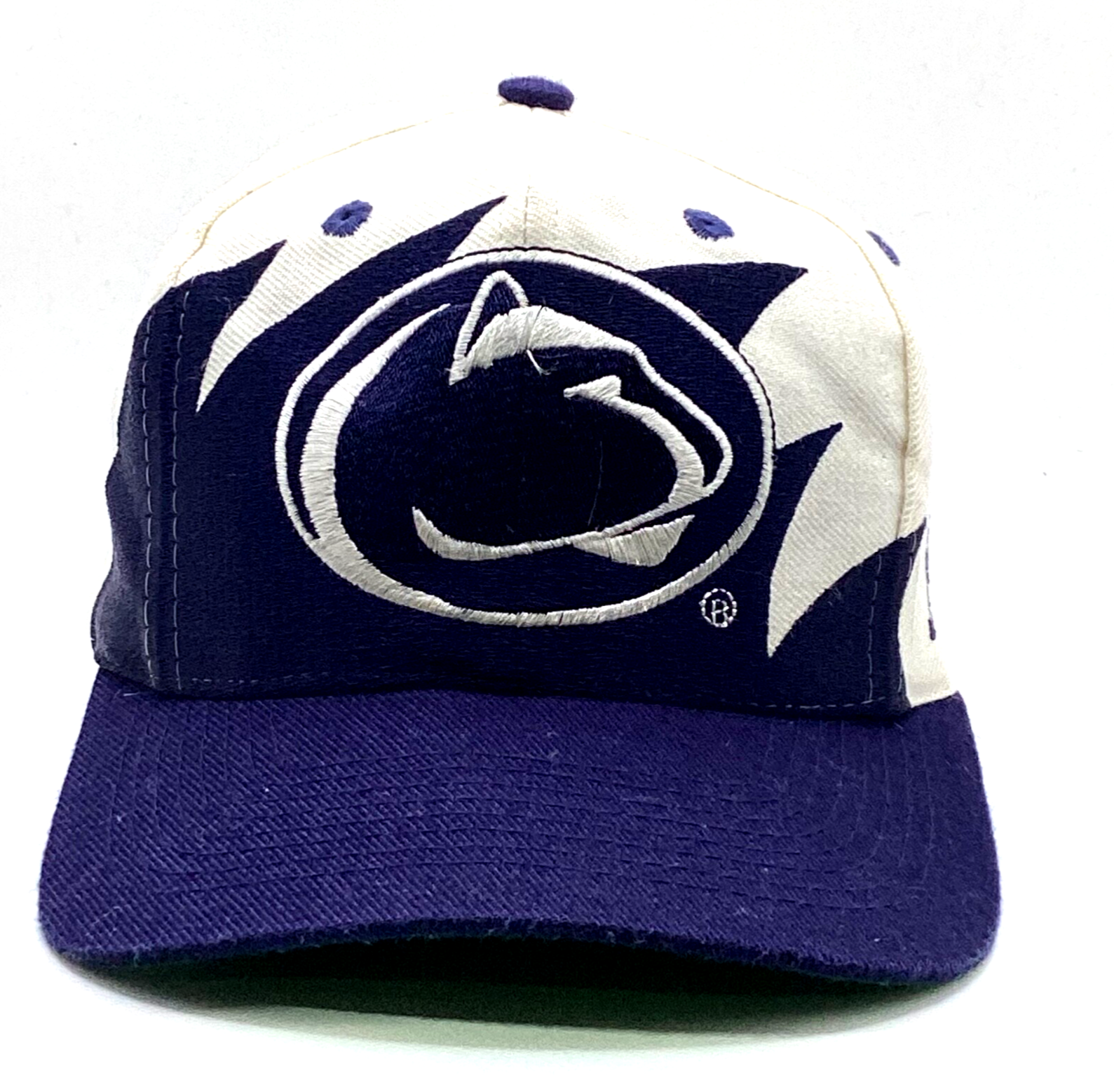Vintage Penn State Nittany Lions Sharktooth Snapback Hat Logo Athletic Ncaa 90s