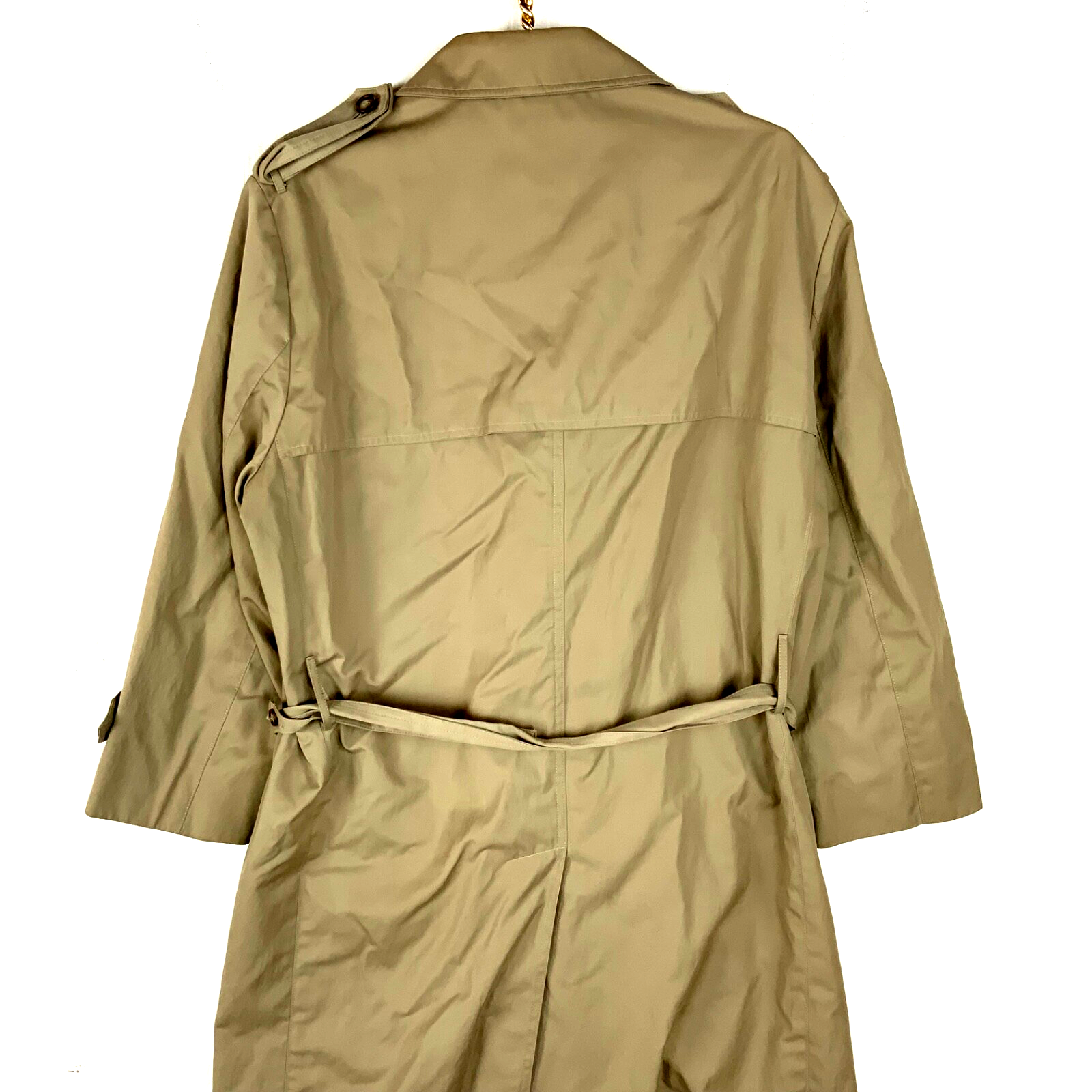 Vintage Lauren Ralph Lauren Women's Trench Coat Jacket Large Beige