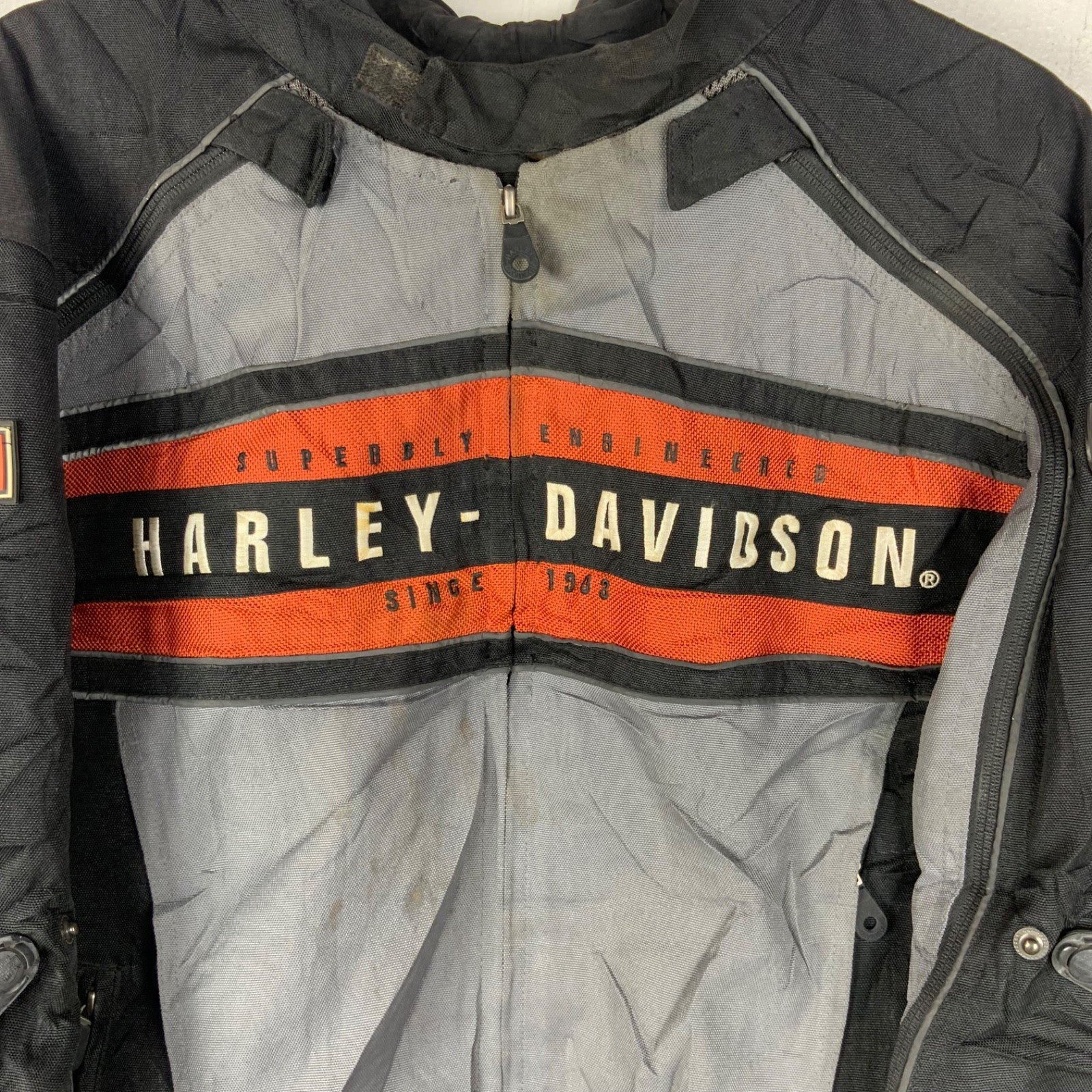 Harley Davidson Motorcycle Riding Jacket XL Black Full Zip Insulated