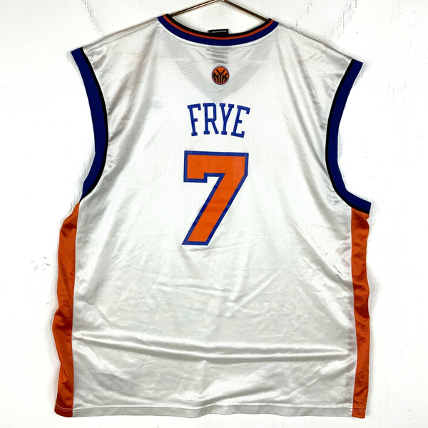New York Knicks Reebok Jersey 2XL White Nba Basketball Authentics Channing Frye