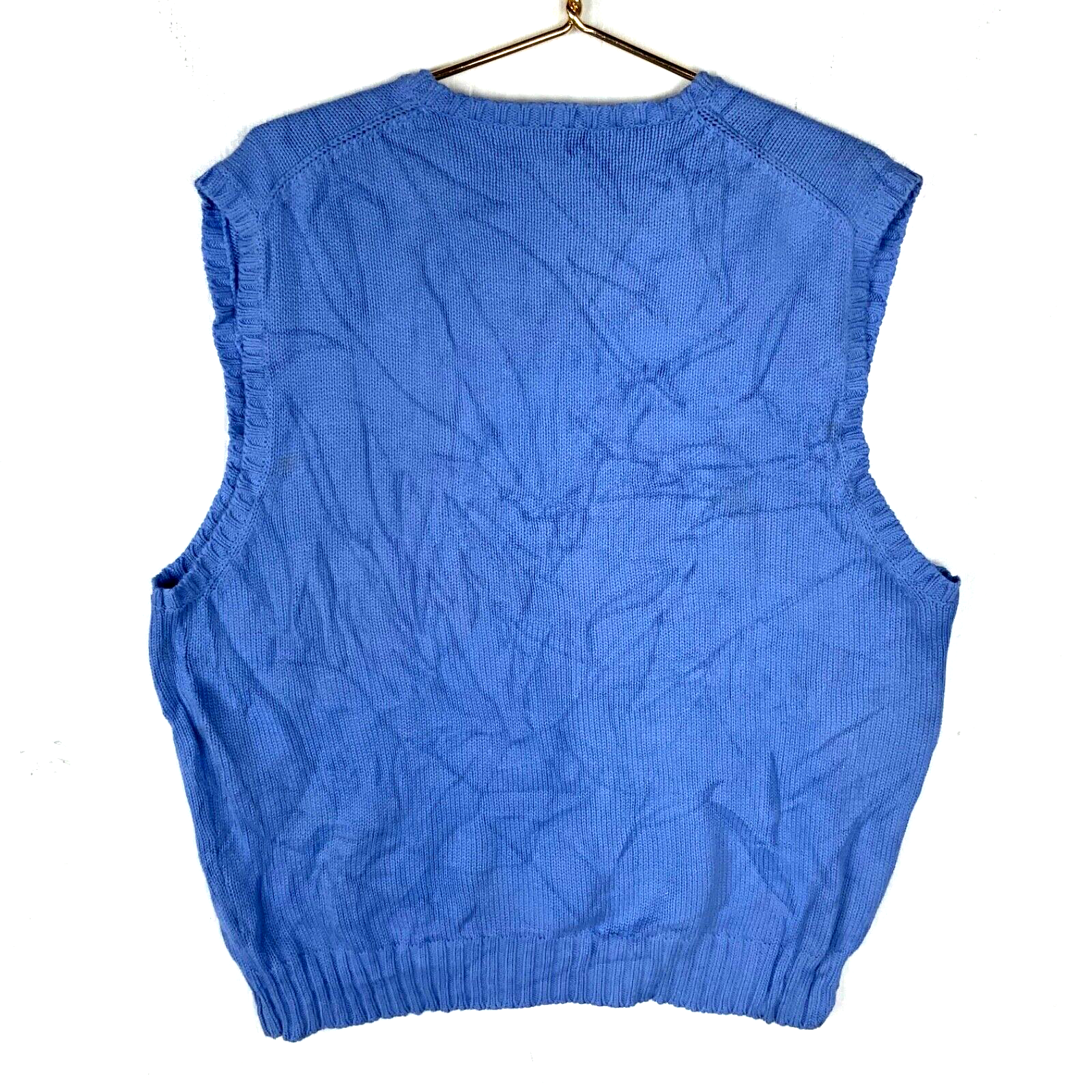Vintage Polo Ralph Lauren Knit Sweater Vest XL Purple V-neck
