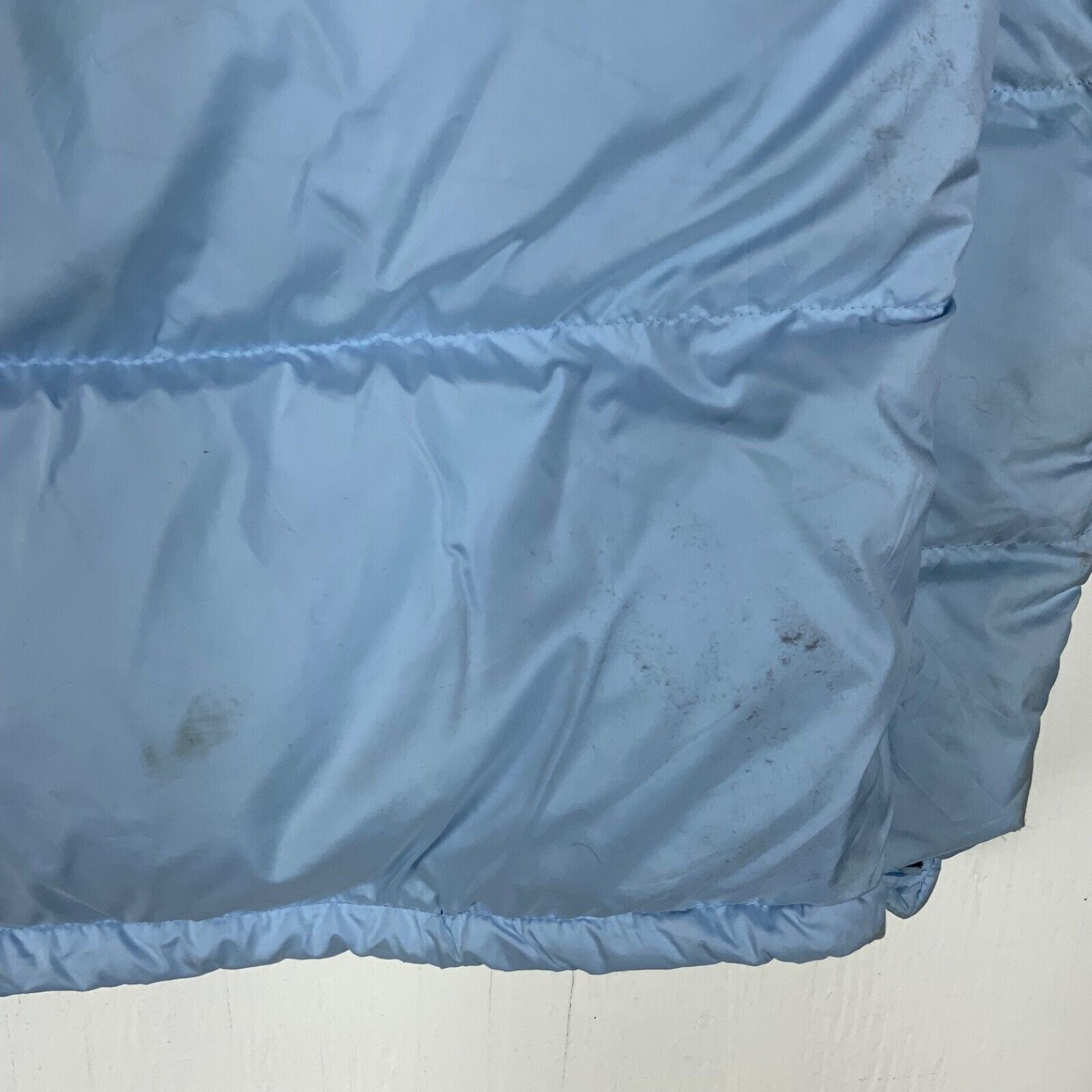 Vintage The North Face Nuptse 600 Down Women's Jacket XL Blue Full Zip